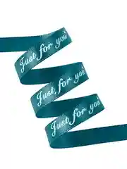Атласная лента с надписью "Just for you"  10мм.х 10метров