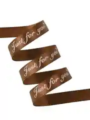 Атласная лента с надписью "Just for you"  10мм.х 10метров