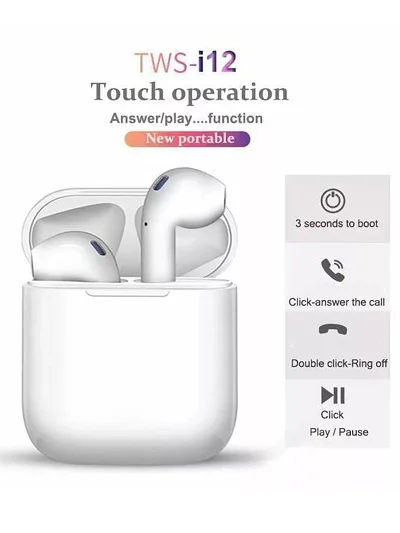 Беспроводные наушники TWS i12 Bluetooth