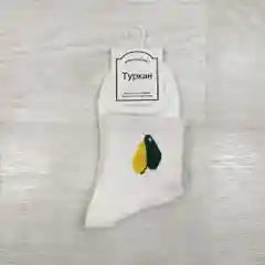 Белый носки с рисунком
