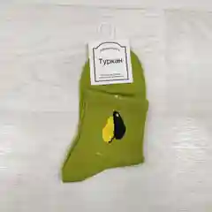 Зеленый носки с рисунком