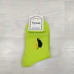 Лайм носки с рисунком