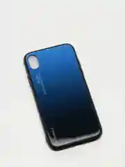 Синий градиент чехол из закалённого стекла для iPhone 7/8, 7/8Plus, XR, X/XS, XS Max, 11