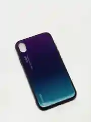 Фиолетовый градиент чехол из закалённого стекла для iPhone 7/8, 7/8Plus, XR, X/XS, XS Max, 11