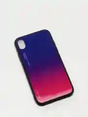 Темно-синий градиент чехол из закалённого стекла для iPhone 7/8, 7/8Plus, XR, X/XS, XS Max, 11