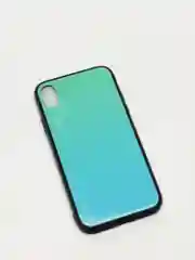 Бирюзовый градиент чехол из закалённого стекла для iPhone 7/8, 7/8Plus, XR, X/XS, XS Max, 11