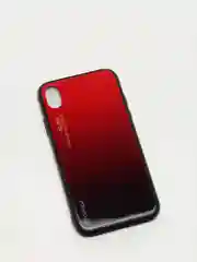 Красный градиент чехол из закалённого стекла для iPhone 7/8, 7/8Plus, XR, X/XS, XS Max, 11