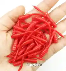 Красный силиконовые черви
