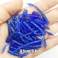 Синий силиконовые черви