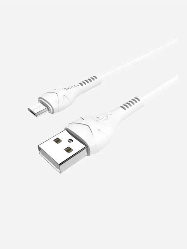 Белый кабель Micro-USB Hoco X37 (2.0A), 1 м., белый цвет