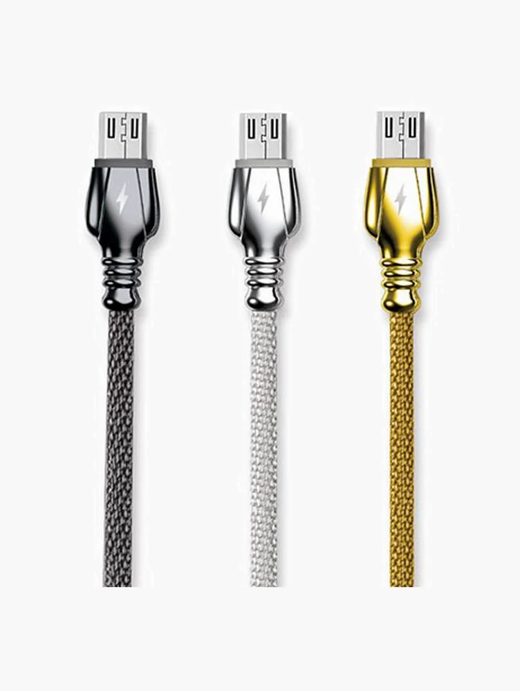 Золотой кабель зарядки подарочный Remax KING DATA CABLE RC-063m в деревяной упаковке