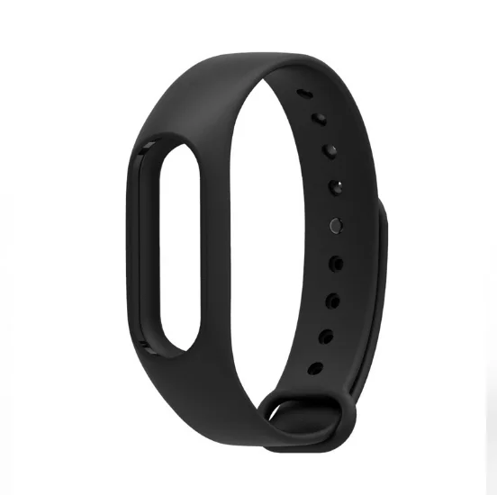 Черный силиконовые Ремешки для Xiaomi Mi Band 2