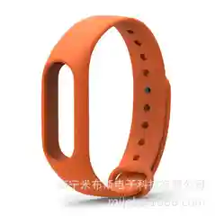 Оранжевый силиконовые Ремешки для Xiaomi Mi Band 2