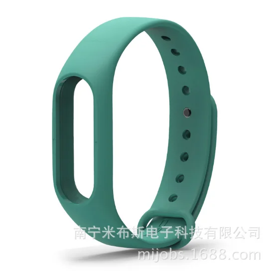Бирюзовый силиконовые Ремешки для Xiaomi Mi Band 2