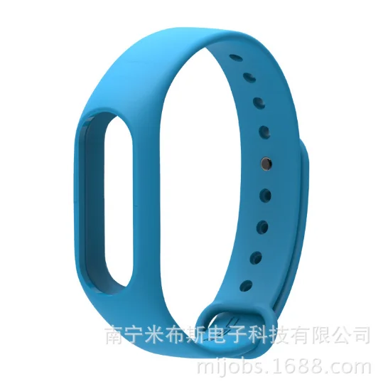 Голубой силиконовые Ремешки для Xiaomi Mi Band 2