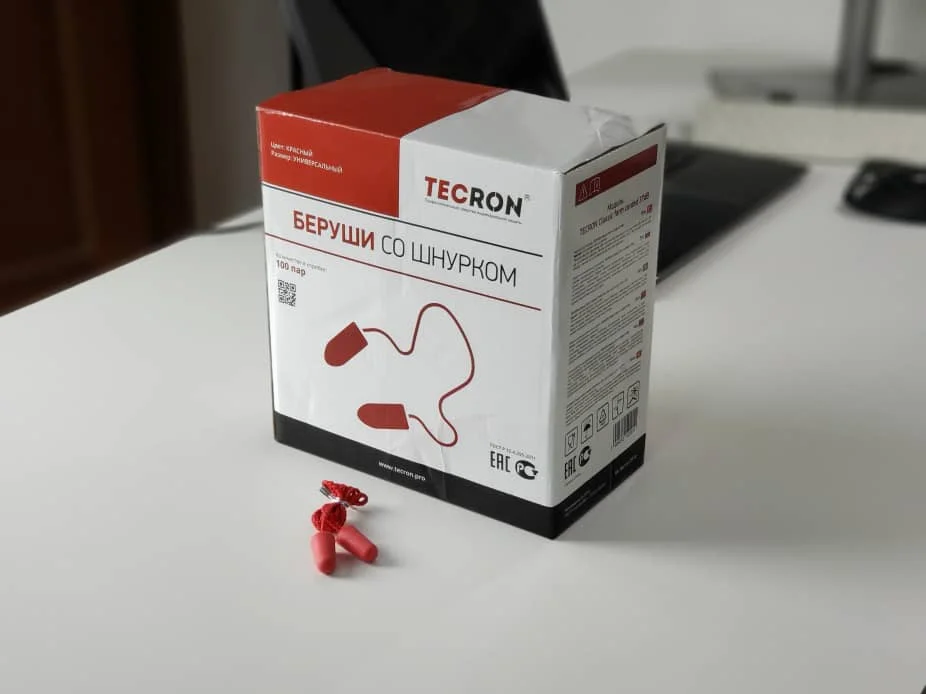 Беруши Tecron Classic form corder 37dB (со шнурком)