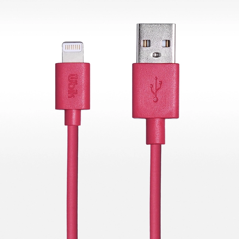 USB-кабель Ubik UL04AB, для Apple iphone lightning, 1.0 м, совместим с iPod или iPad