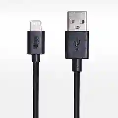 Черный usb-кабель Ubik UL04AB, для Apple iphone lightning, 1.0 м, совместим с iPod или iPad