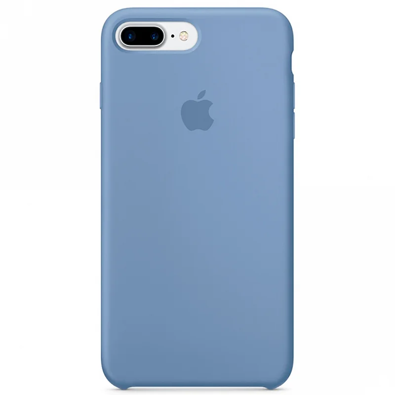 Небесно-голубой силиконовый чехол с логотипом Silicone Case для iPhone 11pro max, 11pro, 11, Xs max, X/Xs, XR, 7/8, 6 plus/6s plus, 7 plus/8 plus