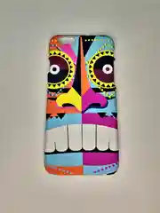 Серебряный чехол-накладка iPhone 6 / 6s пластиковый с рисунком