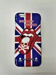 Бежевый чехол-накладка iPhone 6 / 6s пластиковый с рисунком
