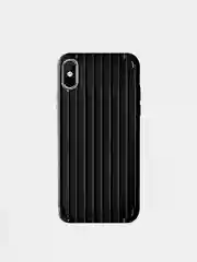 Черный чехол силиконовый на iPhone