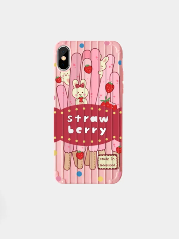 Розовый чехол силиконовый на Iphone