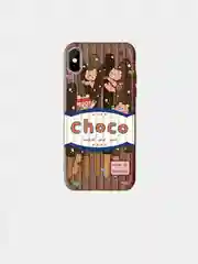 Коричневый чехол силиконовый на Iphone