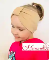 Бежевый повязка для волос