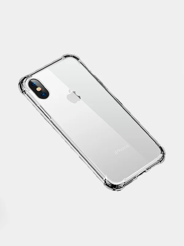 Прозрачный чехол прозрачный с углами защиты для iPhone 6/6S, 6/6SPlus, 7/8, 7/8Plus ,X/XS, ХR, 11