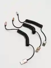 Розовый кабель USB - Type-C / microUsb  для Зарядки и Передачи данных