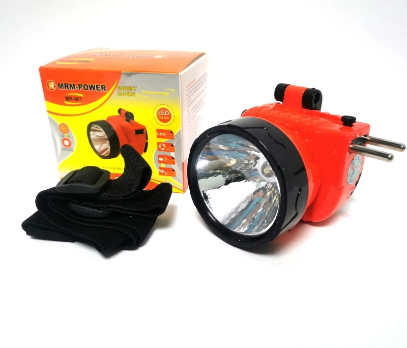 Налобный аккумуляторный фонарь MR-901, LED