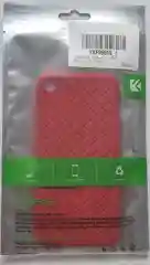 Красный чехол для iPhone плетеный