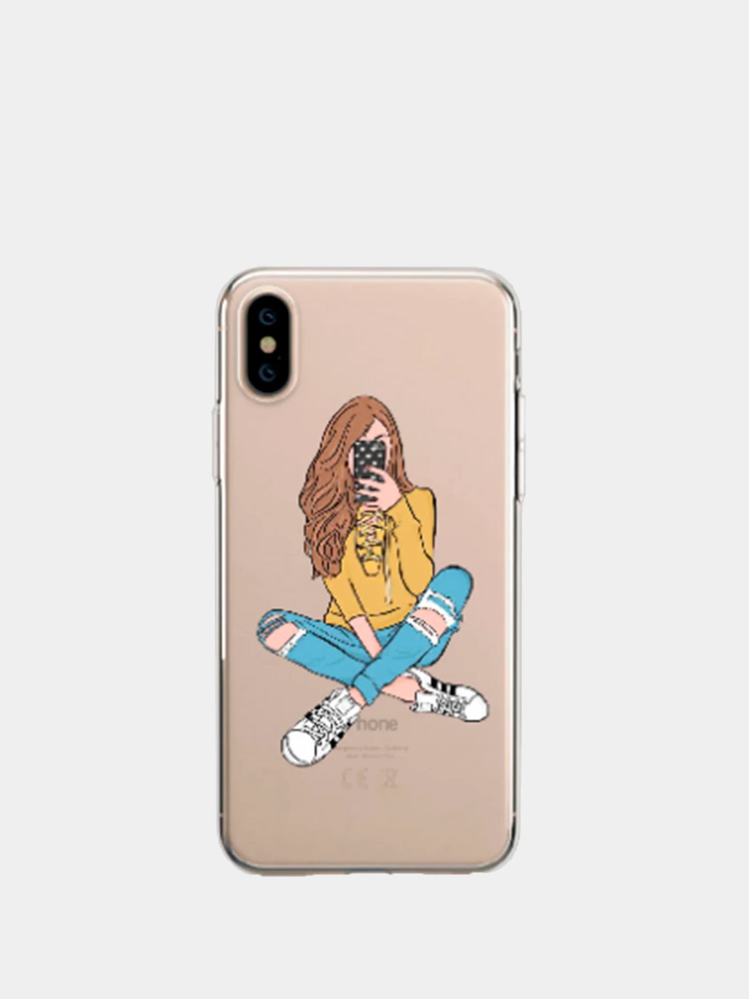 Желтый силиконовый чехол для iPhone 5/5s/se, 6/6s, 7/8, 7+/8+, X/Xs