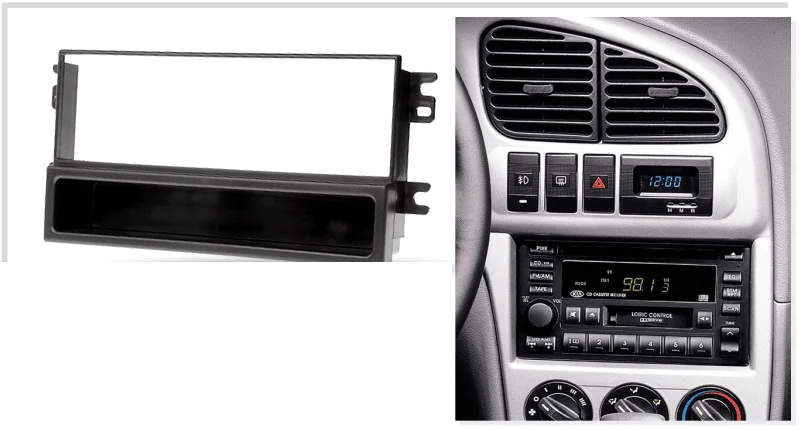 Переходная монтажная рамка 1-DIN (11-022) для KIA Spectra 2001-2011 Sephia,Mentor1997-2001