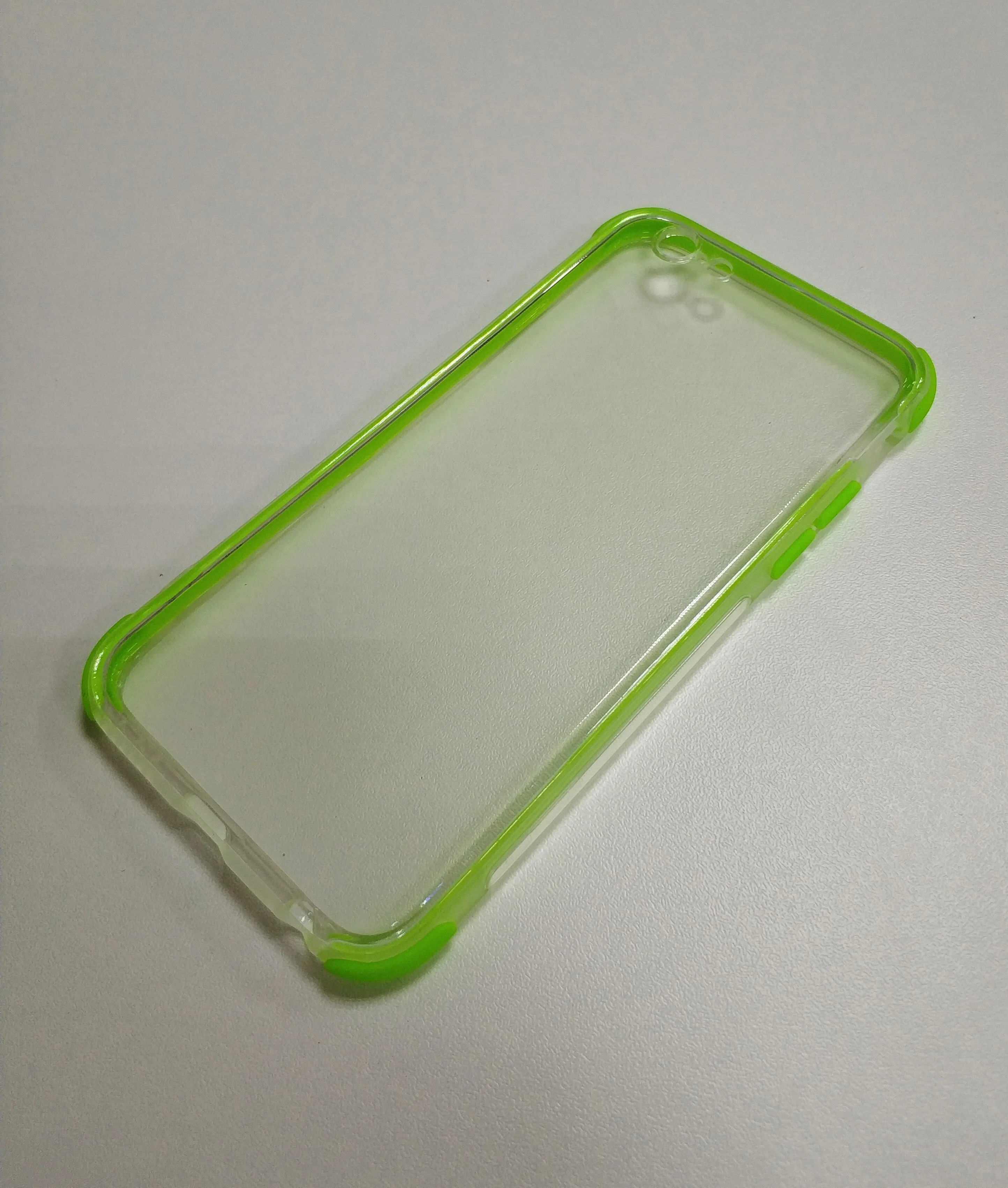 Лайм чехол-накладка iPhone 6/6S силиконовый с цветным бортиком