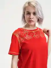 Футболка с принтом-оберегом, 100% хлопок
