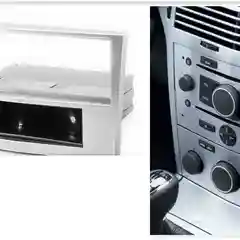 Монтажная рамка 1-DIN(11-026)сереб. для Opel Astra(H)2004-10,Antara,Corsa(D)2006-15,Zafira