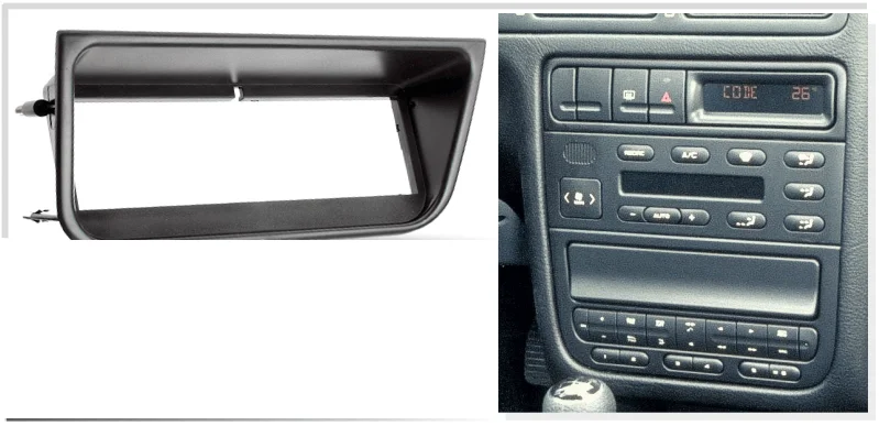Переходная монтажная рамка 1-DIN (11-031) для Peugeot (406) 1995-2005
