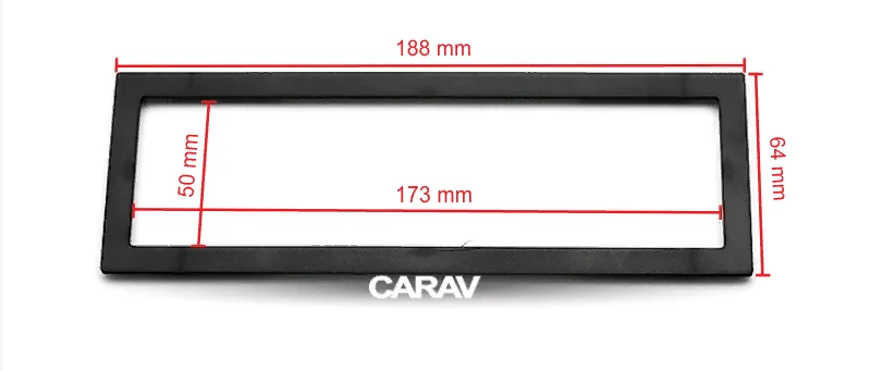 Переходная универсальная рамка для установки автомагнитолы 1-DIN Carav (11-439)
