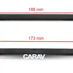 Переходная универсальная рамка для установки автомагнитолы 1-DIN Carav (11-439)