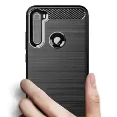 Черный карбоновый чехол Xiaomi Redmi Note 8T