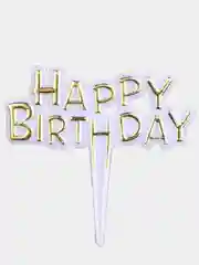 Пурпурный топпер "Happy Birthday"