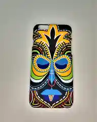 Красный чехол-накладка iPhone 6 / 6s пластиковый с рисунком