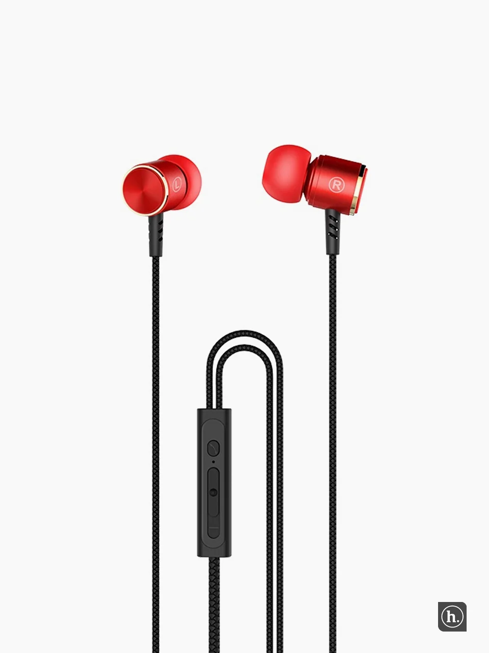 Красный наушники с микрофоном HOCO M42 3.5 mm Jack