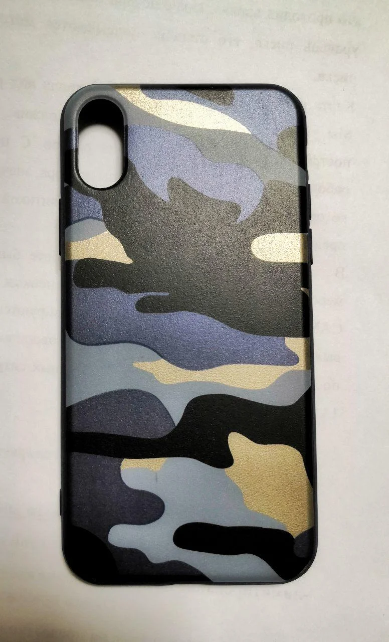 Угольный чехол силиконовый на Iphone