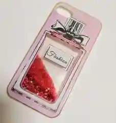 Коралловый силиконовый чехол-накладка с блестками для iPhone
