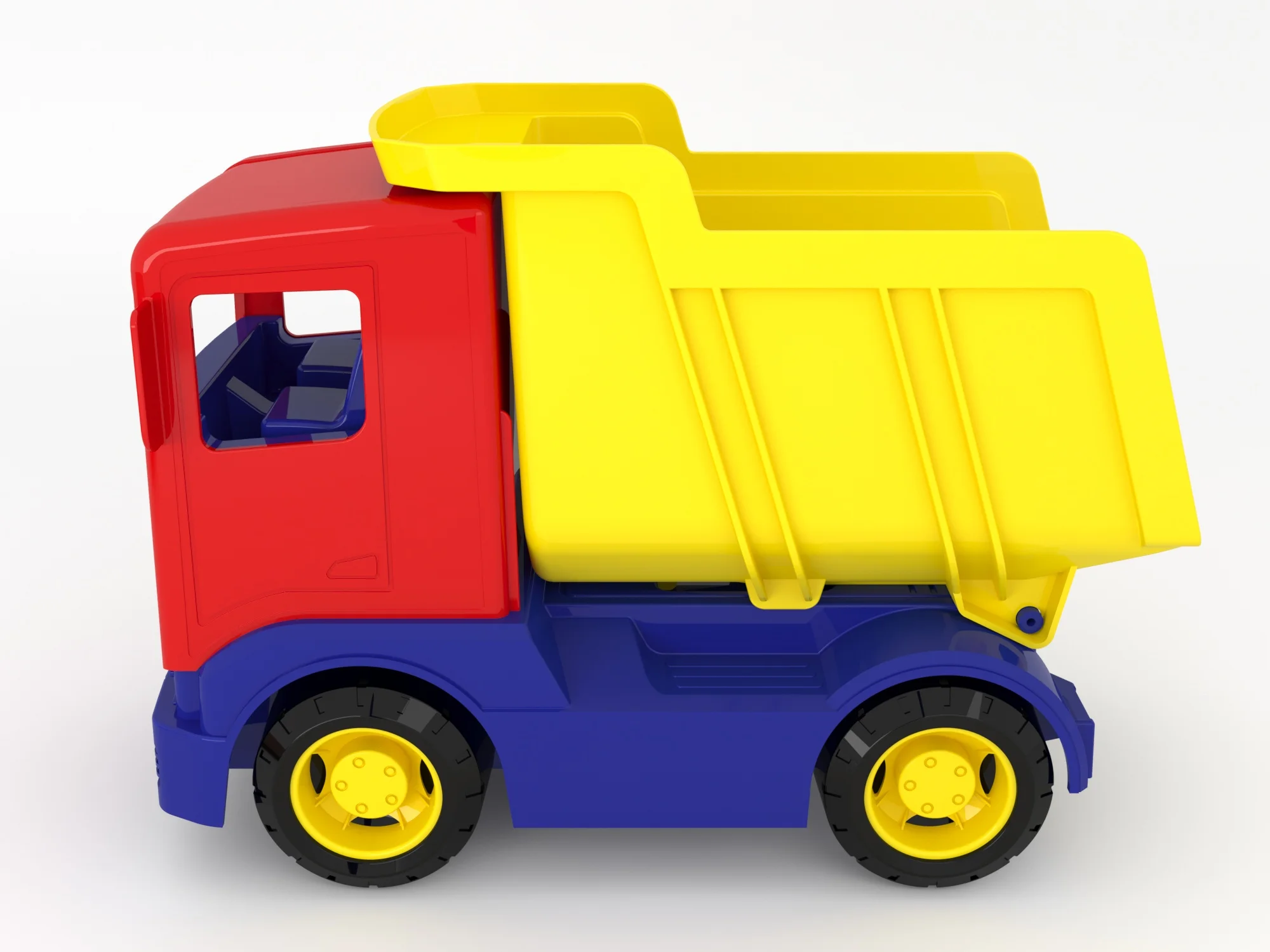 Машинка игрушечная детская самосвал Green Plast ГР01 разноцветный