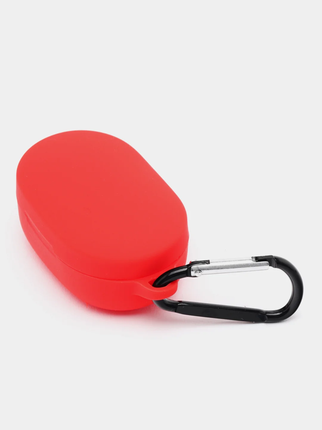 Красный силиконовый чехол AirDots с карабином