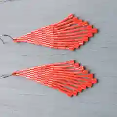 Манго серьги из бисера "Лель"
